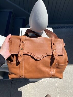 The Sak Brown Leather Satchel Bag